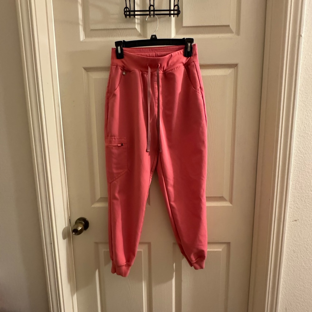 FIGS Desert Rose Zamora high waisted joggers